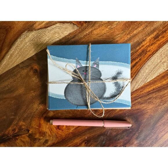 Greeting Cards for Cat Lover set of 6 w/envelopes Blank Cards NEW Custom Design - Picture 2 of 3